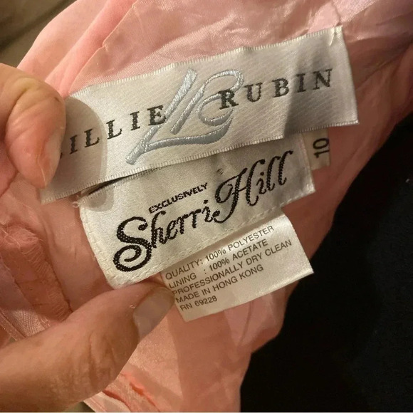 Lillie Rubin exclusively Sherri Hill vintage evening beaded dress size 10 - Picture 8 of 8